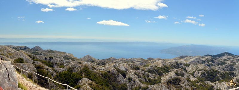 Panorama ze szczytu sv. Jure